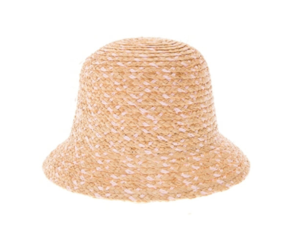 A503-RAFFIA STRAW BUCKET HAT