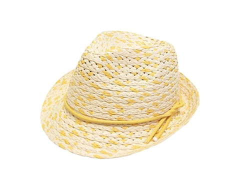 A730-CHILD'S WOVEN STRAW FEDORA