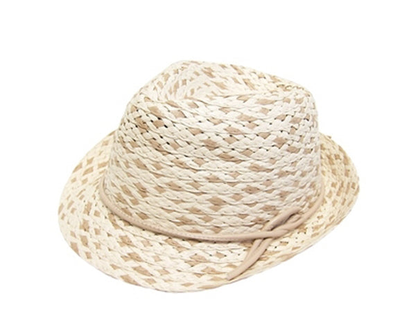 A730-CHILD'S WOVEN STRAW FEDORA