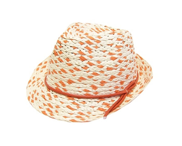 A730-CHILD'S WOVEN STRAW FEDORA