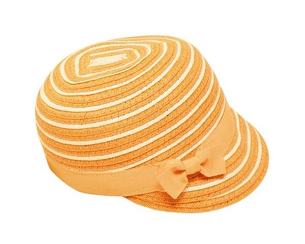 A734-KID'S STRIPED STRAW CAP