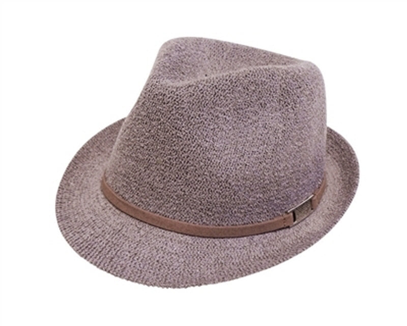 A150-KID'S TEXTURED KNIT FEDORA