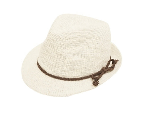 A149-KID'S NUBBY KNIT FEDORA