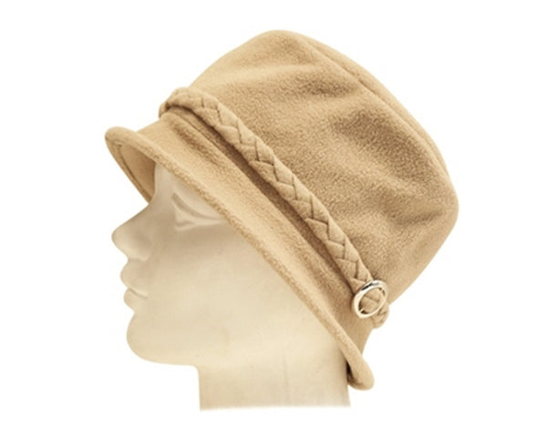 A435-FLEECE CLOCHE WITH METAL RING