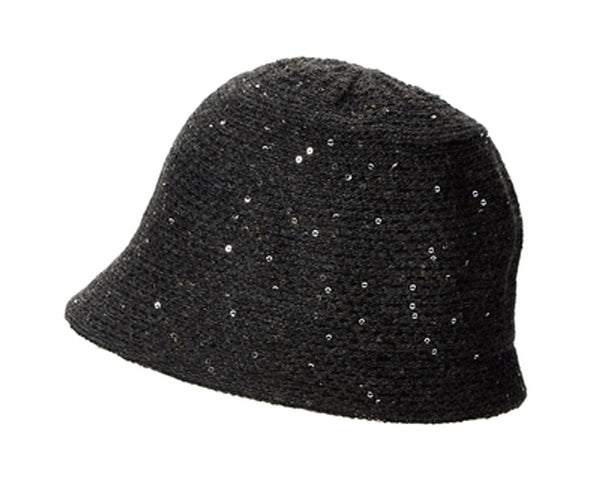 A090-SEQUINS CLOCHE HAT