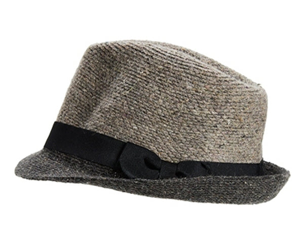 A161-2 TONED MARLED FEDORA