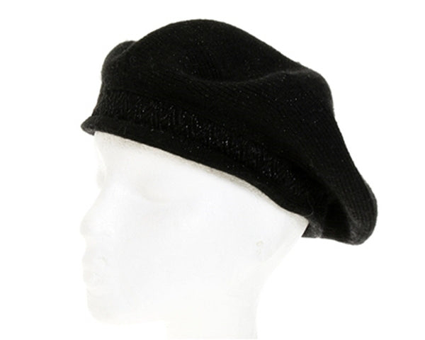 A459-LUREX KNIT BERET