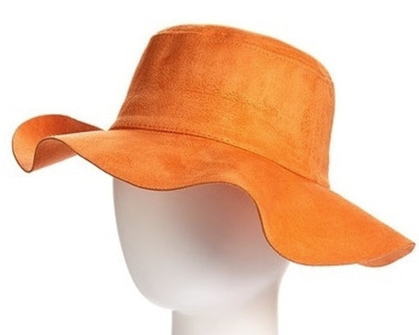 A017-VEGAN SUEDE FLOPPY BUCKET HAT