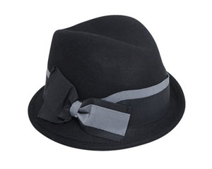 A119-ASYMMETRICAL WOOL FELT FEDORA