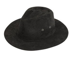 A019-FAUX SUEDE SAFARI HAT