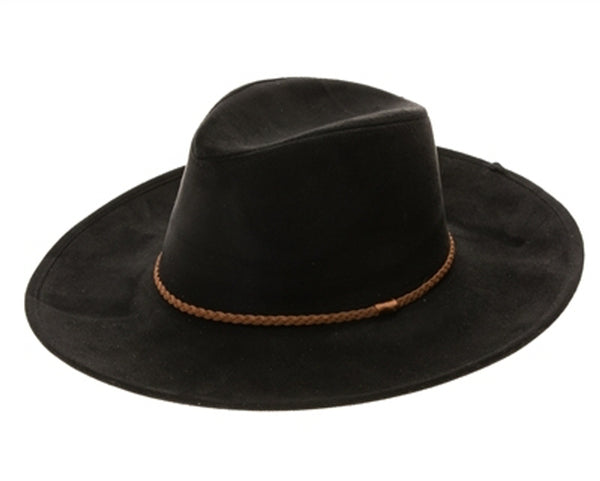 A009-VEGAN SUEDE PANAMA HAT