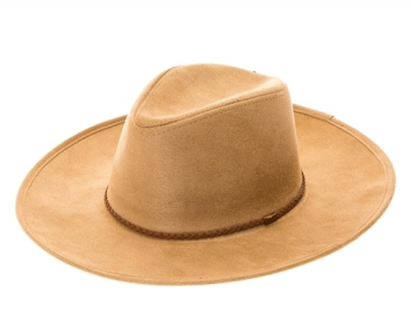 A009-VEGAN SUEDE PANAMA HAT