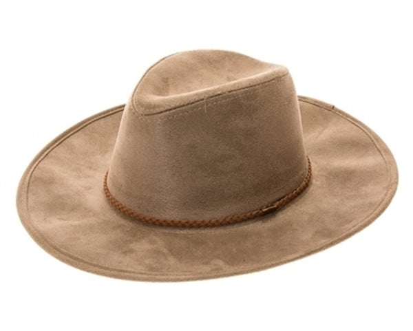 A009-VEGAN SUEDE PANAMA HAT