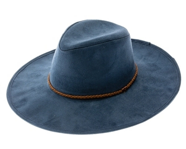 A009-VEGAN SUEDE PANAMA HAT