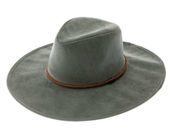 A009-VEGAN SUEDE PANAMA HAT