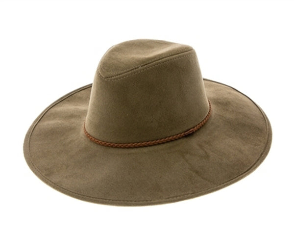 A009-VEGAN SUEDE PANAMA HAT