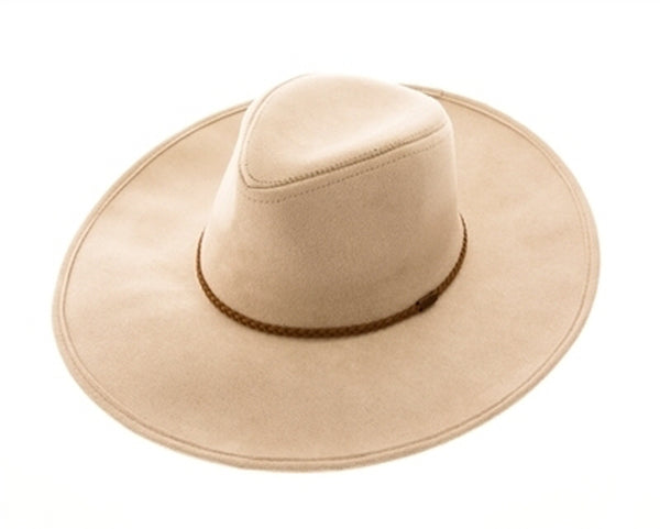 A009-VEGAN SUEDE PANAMA HAT