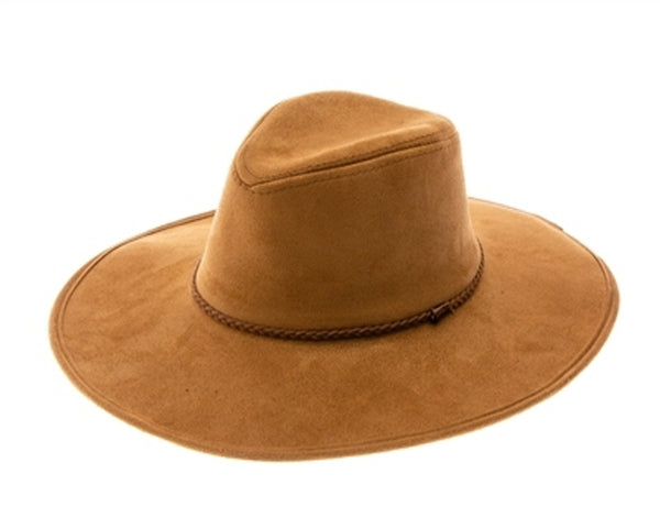 A009-VEGAN SUEDE PANAMA HAT