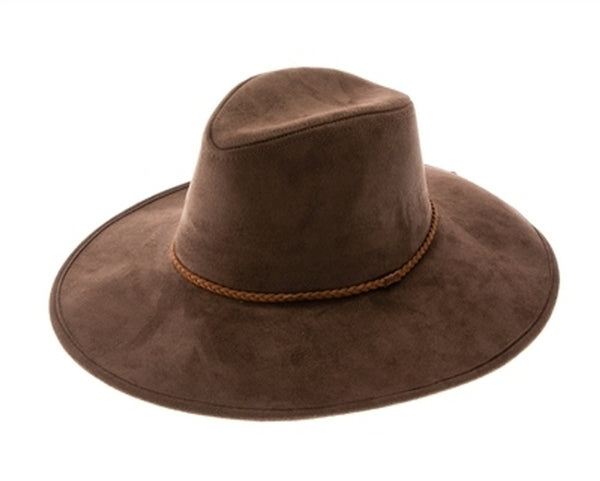 A009-VEGAN SUEDE PANAMA HAT