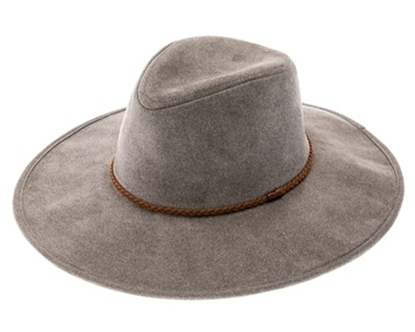 A009-VEGAN SUEDE PANAMA HAT