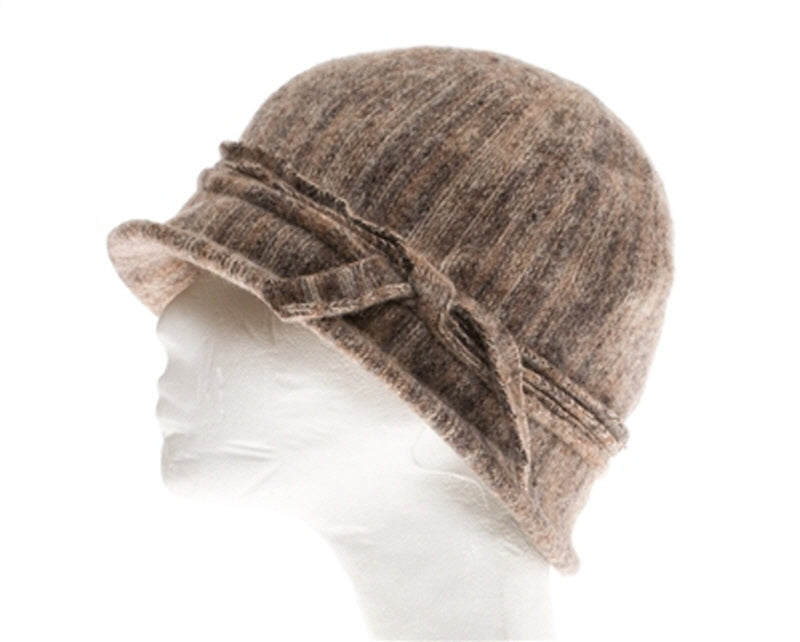 A235-SOFT WOOL MARLED CLOCHE