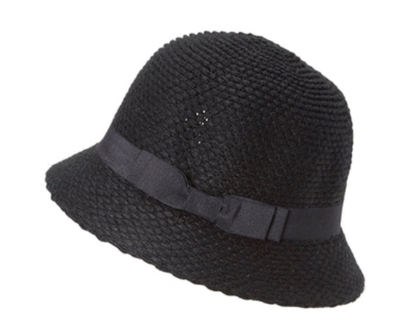 A078-NUBBY KNIT CLOCHE