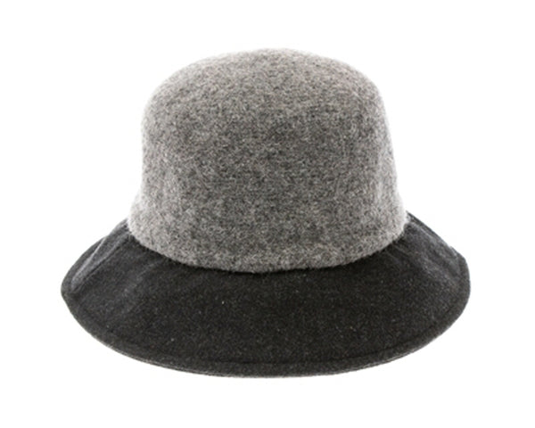 A087-WOOL BLEND KNIT BUCKET HAT