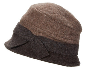 A089-TWO-TONE WOOL CLOCHE HAT