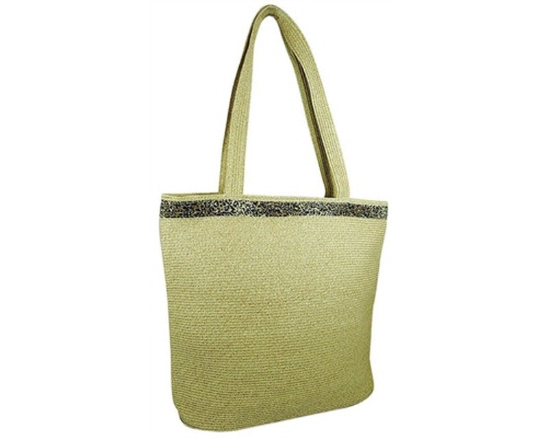 A919-LEOPARD PRINT STRAW TOTE BAG