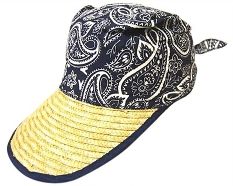 A521-TRAW VISOR CAP WITH BANDANA