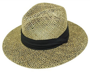 A557-MEN'S SEAGRASS STRAW PANAMA HAT