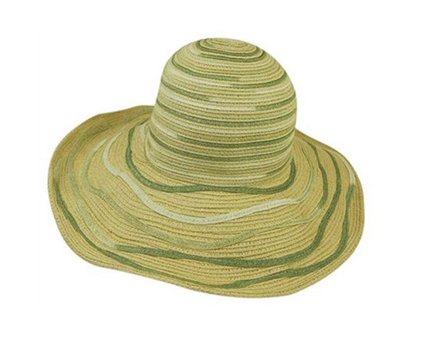 A244-EARTH TONES STRAW SUN HAT