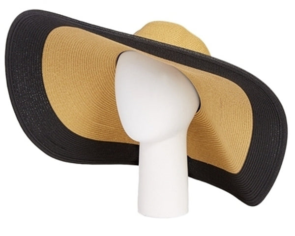 A350-EXTRA WIDE BRIM STRAW SUN HAT