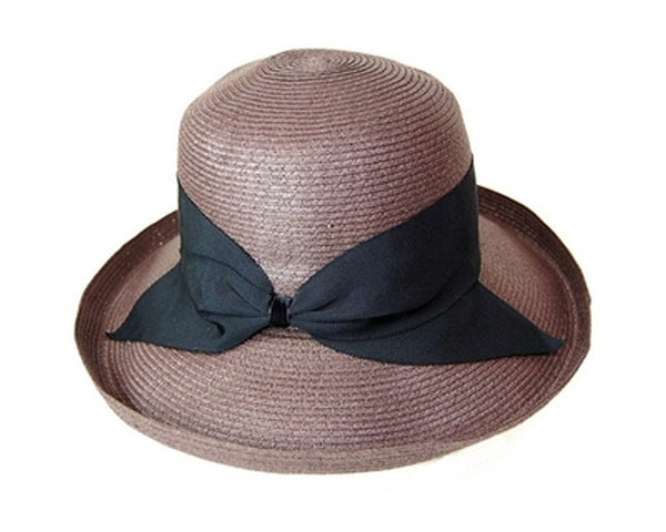 A330-FINE PAPER BRAID STRAW KETTLE HAT