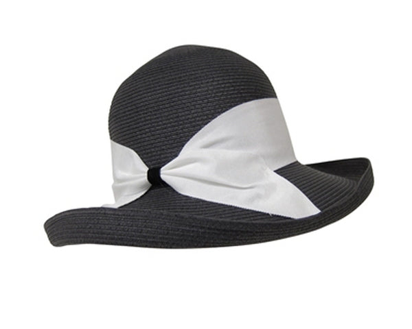 A330-FINE PAPER BRAID STRAW KETTLE HAT