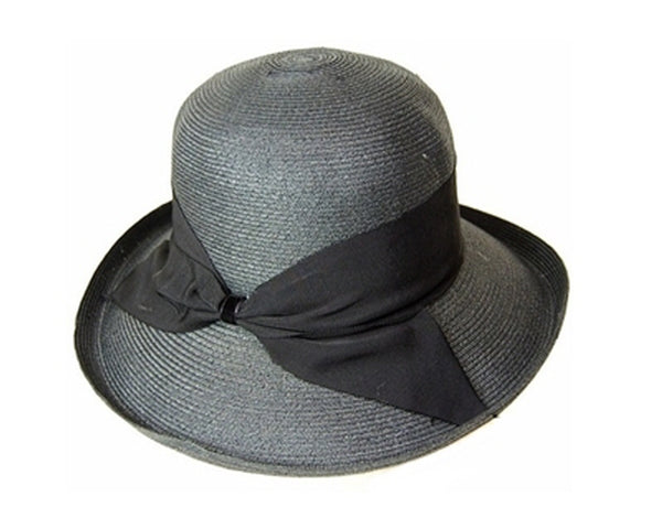 A330-FINE PAPER BRAID STRAW KETTLE HAT