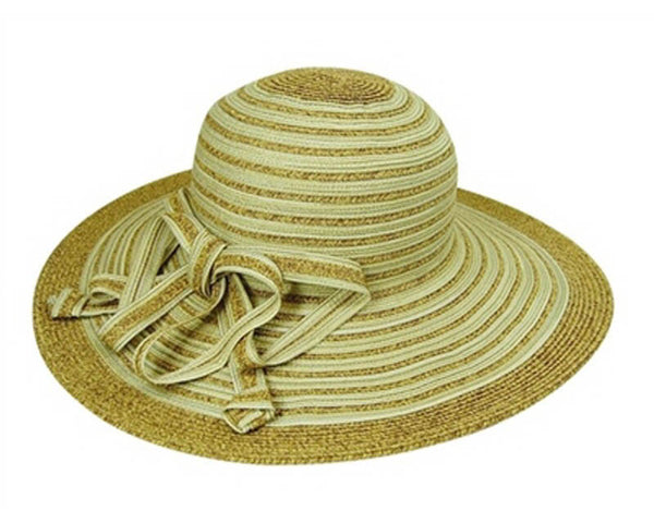 A243-WIDE BRIM WITH STRING BOW