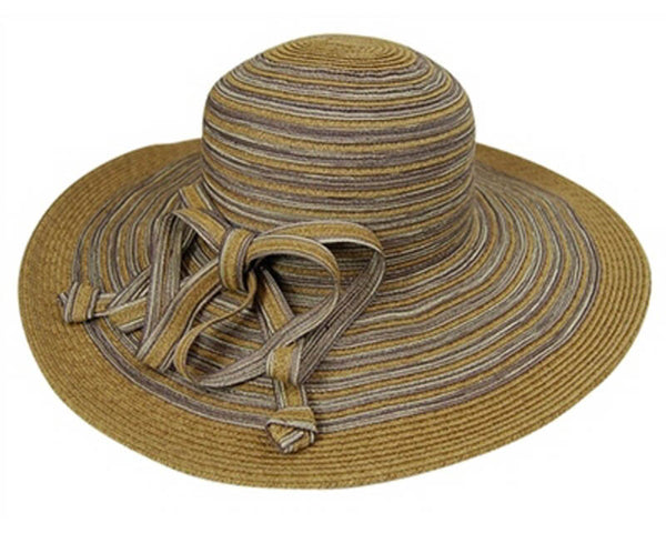 A243-WIDE BRIM WITH STRING BOW