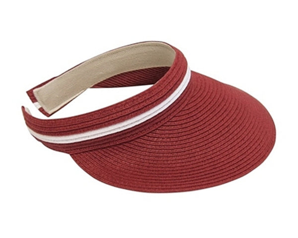 A531-COMFORT CLIP STRAW VISOR