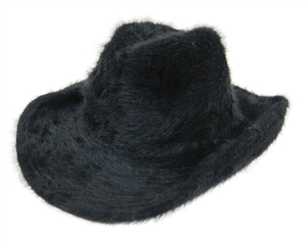 A068-ANGORA FUR COWBOY HAT