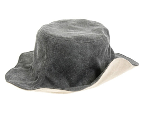 A468-REVERSIBLE CANVAS BUCKET HAT