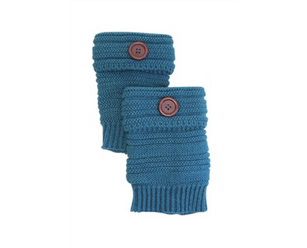 A061-KNIT BOOT CUFFS W/ BUTTONS (1 PAIR)