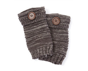 A062-MARLED BUTTON BOOT CUFFS (1 PAIR)