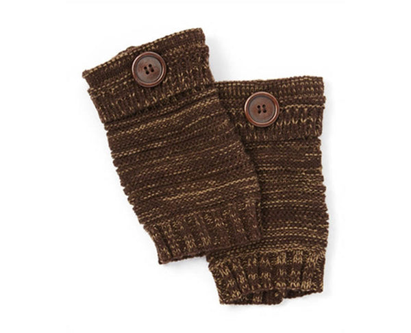 A062-MARLED BUTTON BOOT CUFFS (1 PAIR)