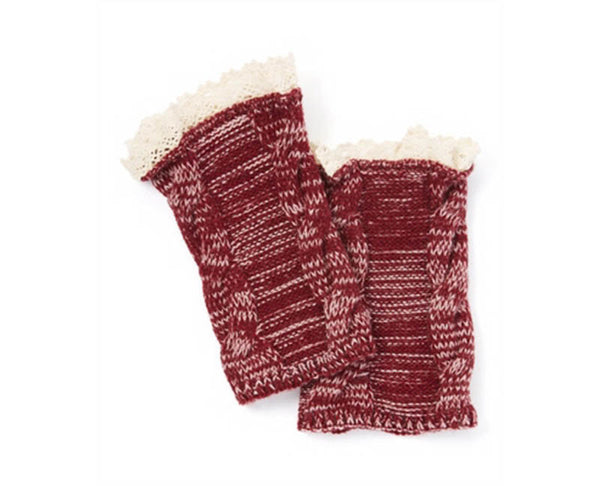 A060-MARLED LACE BOOT CUFFS (1 PAIR)