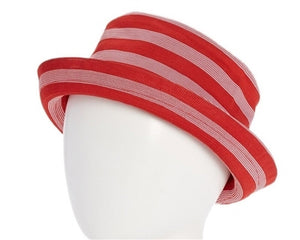 A474-BUCKET HAT - POLY KNIT W/ STRIPES