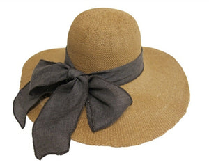 A333-TEXTURED TOYO STRAW SUN HAT