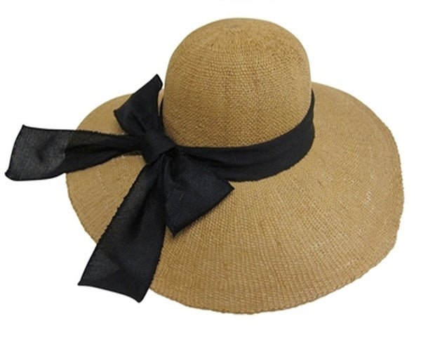 A333-TEXTURED TOYO STRAW SUN HAT