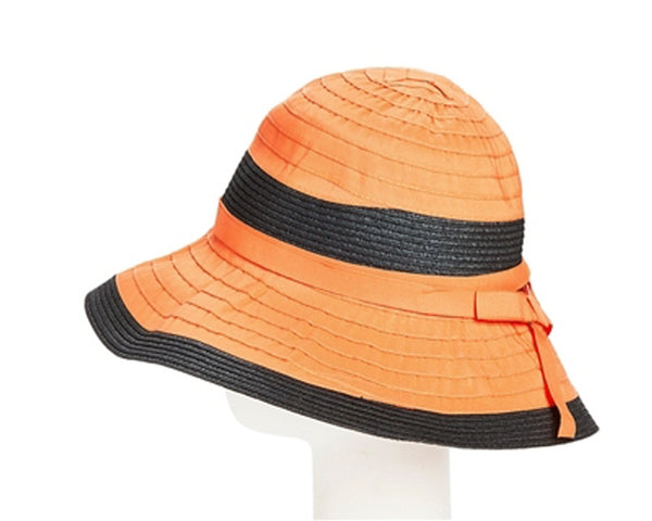 A421-RIBBON-STRAW BUCKET HAT