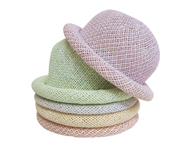 A471-LADIES STRAW ROLLER HAT